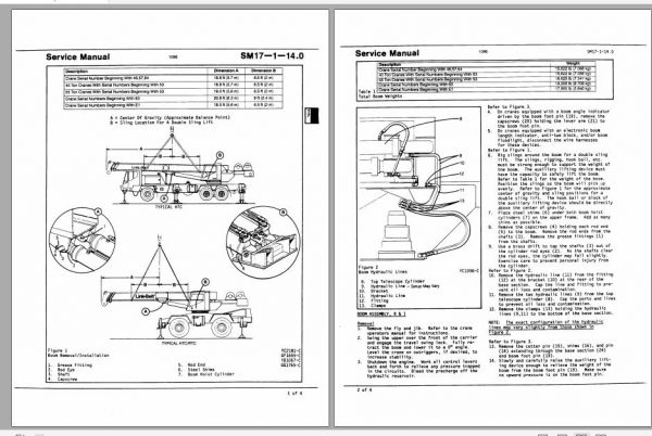 Linkbelt Telescopic Boom Truck Crane HTC 1055 HTC 1060 Service Manual 3