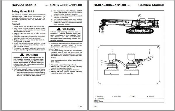 Linkbelt Telescopic Crawler Crane TCC 1100CE Service Manual 3