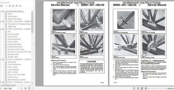 Linkbelt Telescopic Crawler Crane TCC 450 Service Manual 3