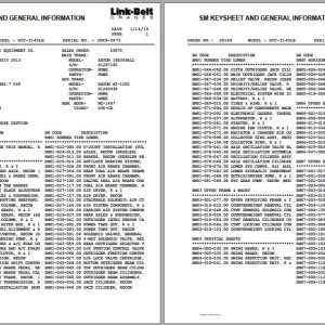 Linkbelt Telescopic Truck Crane HTC 3140LB Service Manual 1