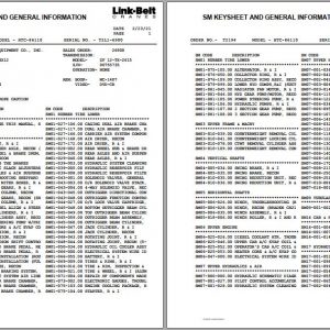 Linkbelt Telescopic Truck Crane HTC 86110 Service Manual 1