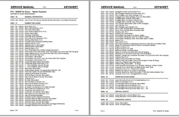 Linkbelt Telescopic Truck Crane HTC 8640XP SL Service Manual 1