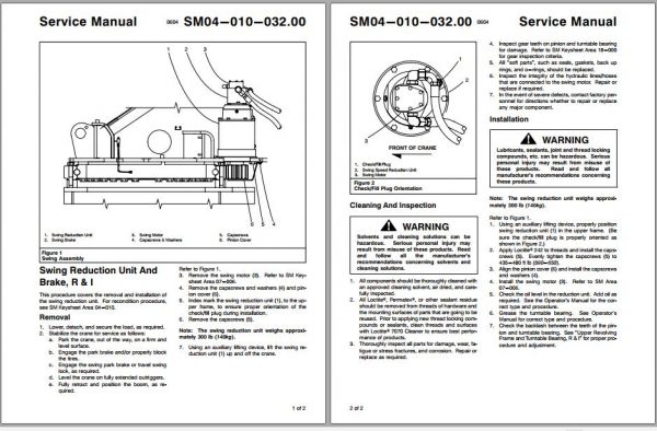 Linkbelt Telescopic Truck Crane HTC 8650 II HTC 8660 II Service Manual 2