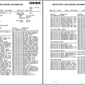 Linkbelt Telescopic Truck Crane HTC 8650XL Service Manual 1
