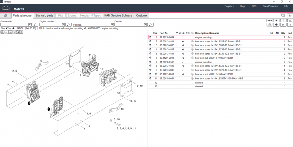 MAN MANTIS v660 EPC 06.2021 Spare Parts Catalogue DVD 6