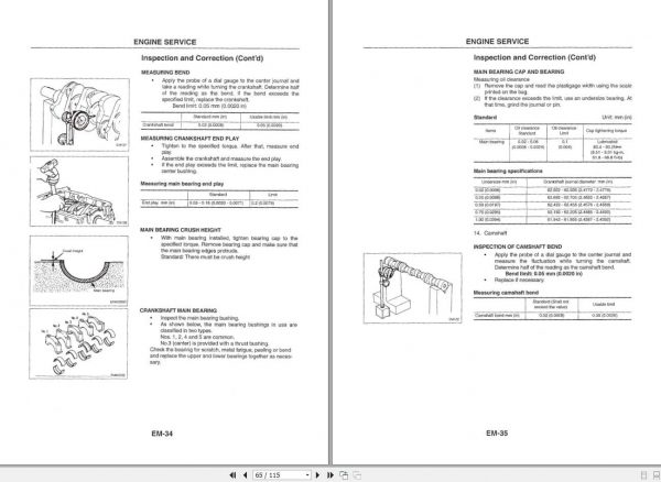 Manitou Engine K21 K25 Repair Manual 647120EN 2