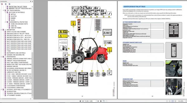 Manitou Forklift MC X 25 30 2 4 MSI X 25 30 35 D K ST3A S1 Operators Manual 647840EN USM4 A062020 3