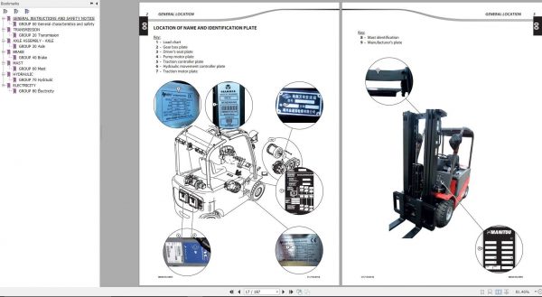 Manitou Forklift ME418 ME420 ME425 ME430 Series 2 Repair Manual 2
