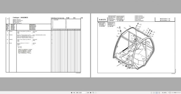 Manitou Forklift MI 60 70 H Serie 1 E2 Parts Catalogue CD547877 2