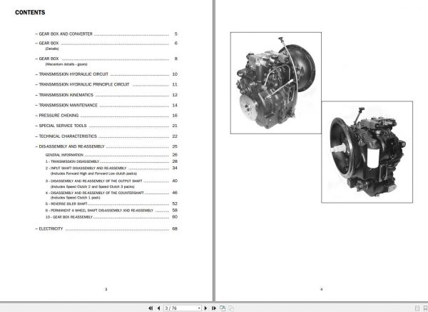 Manitou Gear Box Serie PG 115 Repair Manual 647027EN 2