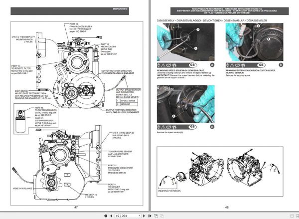 Manitou Gear Box Series PSR09 Repair Manual 547982 2