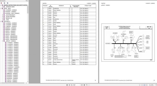 Manitou MHT 780 Turbo E3 Genuine Part Catalogue 648563 2