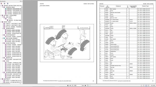 Manitou MLT 1035 L TURBO LSU S6 E3 Genuine Parts Catalogue 2