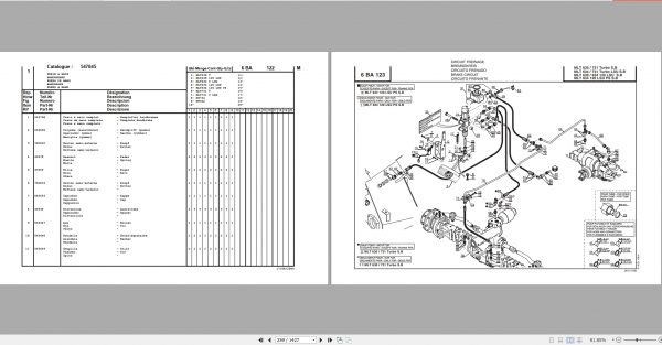 Manitou MLT 630 634 731 MT 732 932 Serie B E2 Parts Catalogue CD547845 3