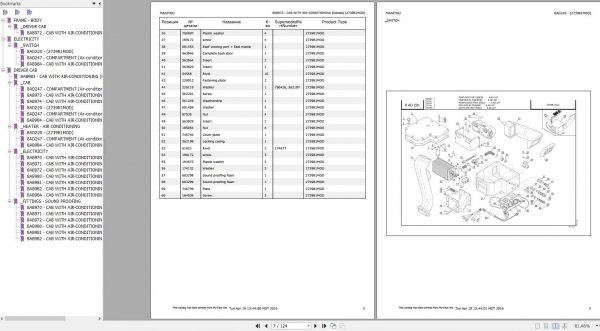 Manitou MLT 731 TURBO A SD E3 Genuine Parts Catalogue 2