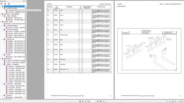 Manitou MLT 731 TURBO LSU SC E2 Genuine Parts Catalogue 2
