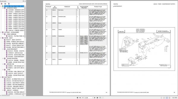 Manitou MLT 731 TURBO SD E3 Genuine Parts Catalogue 2