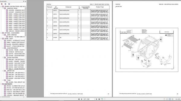 Manitou MLT 731 TURBO SE E3 Genuine Parts Catalogue 2