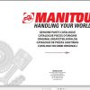 Manitou MLT 733 H LSU TURBO Genuine Parts Catalogue 1