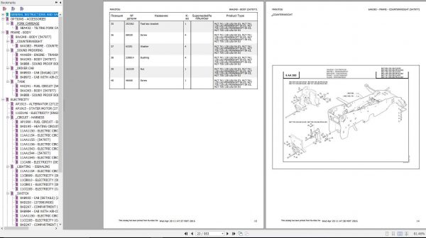 Manitou MLT 735 120 LSU POWERSHIFT S4 E3 Genuine Parts Catalogue 2