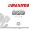 Manitou MLT 741 100 ST3B Genuine Parts Catalogue 1