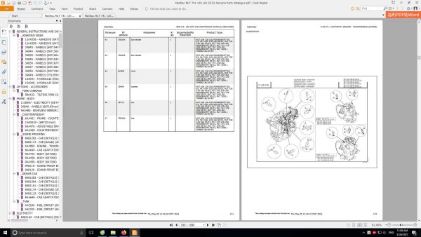 Manitou MLT 741 120 LSU S5 E3 Genuine Parts Catalogues 2