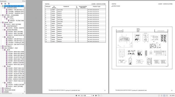Manitou MLT 845 120 LSU S4 E3 Genuine Parts Catalogue 2