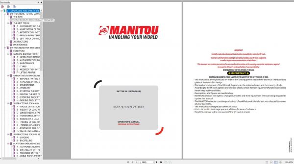 Manitou MLT X 737 130 PS D ST3A S1 Operators Manual 647753EN 29 04 2019 1