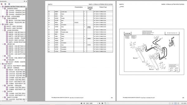 Manitou MT 1235 H S TURBO S2 E2 Genuine Parts Catalogue 2