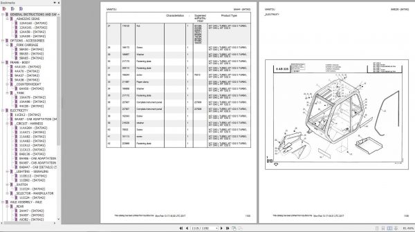 Manitou MT 1240 L TURBO Genuine Parts Catalogue 2
