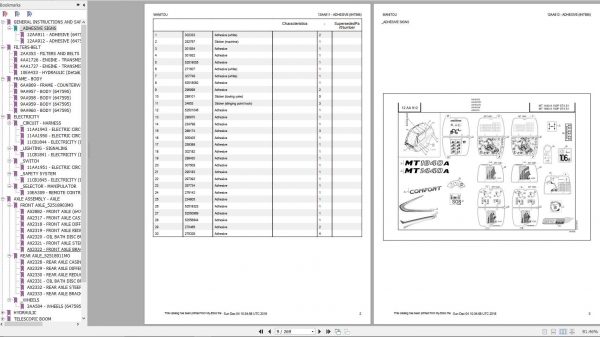 Manitou MT 1440 1840 A 100P ST4 S1 Genuine Parts Catalogue 2