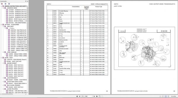 Manitou MT 1840 A ST3B Genuine Parts Catalogue 2