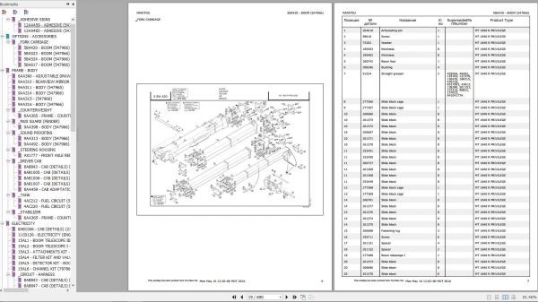 Manitou MT 1840 R PRIVILEGE Genuine Parts Catalogue 2