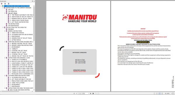 Manitou MT 835 1135 1335 H ST3B Operators Manual 647105EN 12 06 2018 1