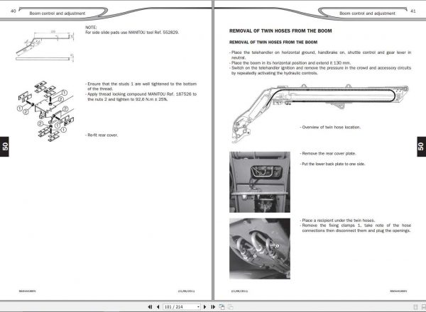 Manitou MT X 1030 S Turbo S4 E3 MT X 732 SD E3 Repair Manual 647376EN 3