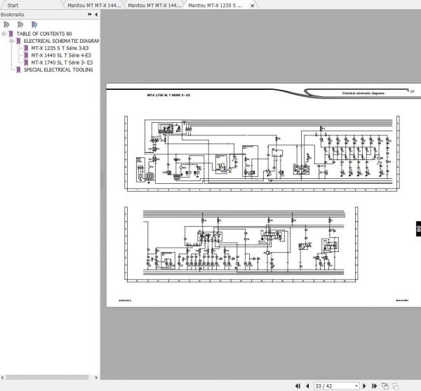 Manitou MT X 1440 Hydraulics Electric Repair Manual 3
