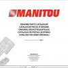 Manitou MT X 1840 A E3 Genuine Parts Catalogue 1