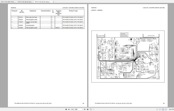 Manitou MT X 732 Genuine Parts Catalogues 3