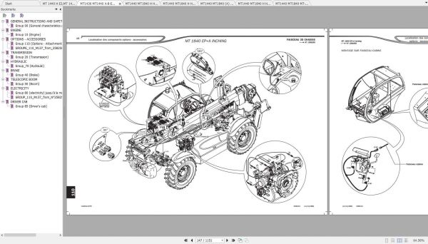 Manitou MT1436 MT1440 MT1840 A B EP H HA PRIVILEGE Repair Manuals 2