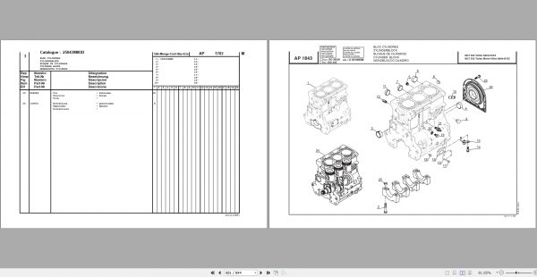 Manitou MT523 MT620 MLT523 Turbo Mono Ultra Serie B E2 Spare Parts Catalogue CD547896 3