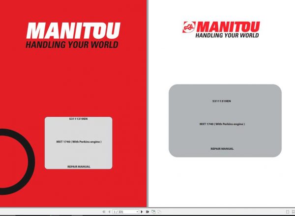 Manitou MXT 1740 Repair Manual Perkins V4 53111319EN 11 2020 1