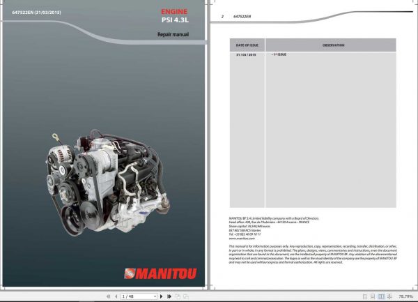 Manitou Marine Engine PSI 4