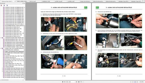Merlo CINGO SERIE 2 ab 2007 Service Manual Hydraulic Electrical Diagram DE 4