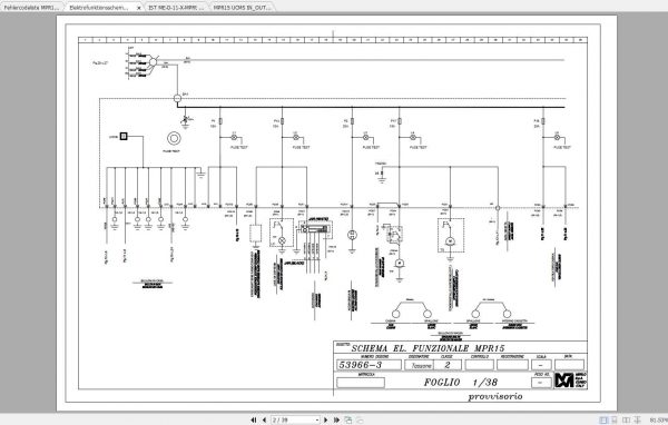 Merlo MPR15 Electrical Diagram Error Code DE 2