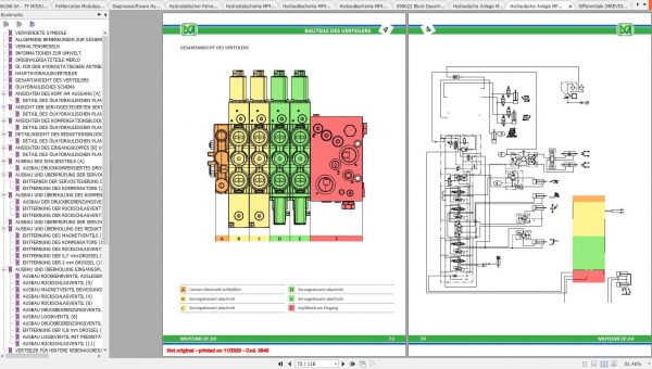 Merlo Multifarmer MF40.7 40.9CS Service Manual Mechanic Manual Hydraulic Electrical Diagram DE 2