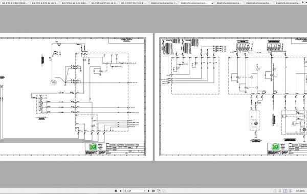 Merlo Panoramic P25.6 Service Manual Mechanic Manual Hydraulic Electrical Diagram DE 2