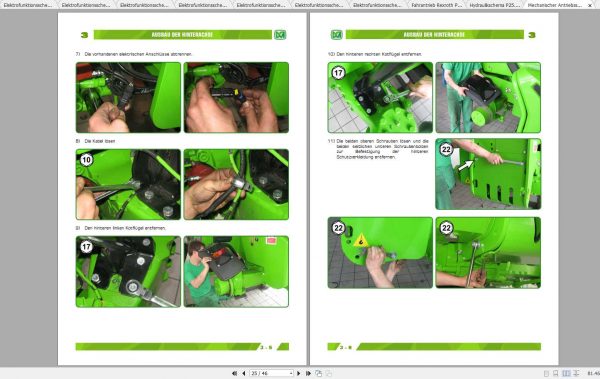 Merlo Panoramic P25.6 Service Manual Mechanic Manual Hydraulic Electrical Diagram DE 3