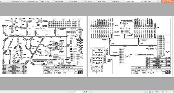 Merlo ROTO EVS R40.18 R40.21 AB SAV 714561 Hydraulic Electrical Diagram DE 2