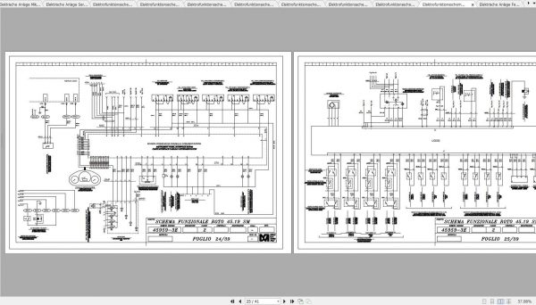 Merlo ROTO SM 600°R45.19 R45.21 Service Manual Mechanic Manual Hydraulic Electrical Diagram DE 3
