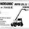 Merlo ROTO XS R30.13 Parts Manual Hydraulic Electrical Diagram DE 3